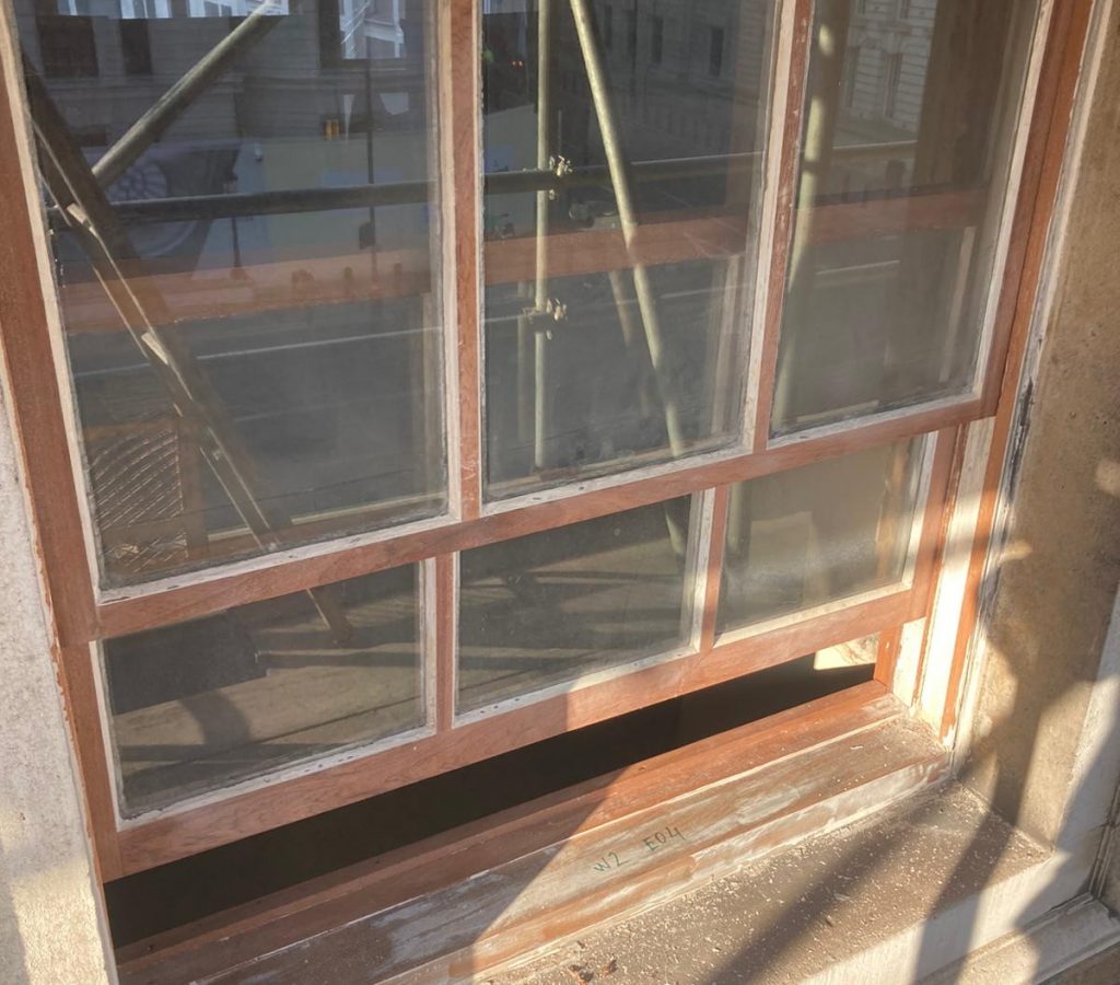 Restored sash window